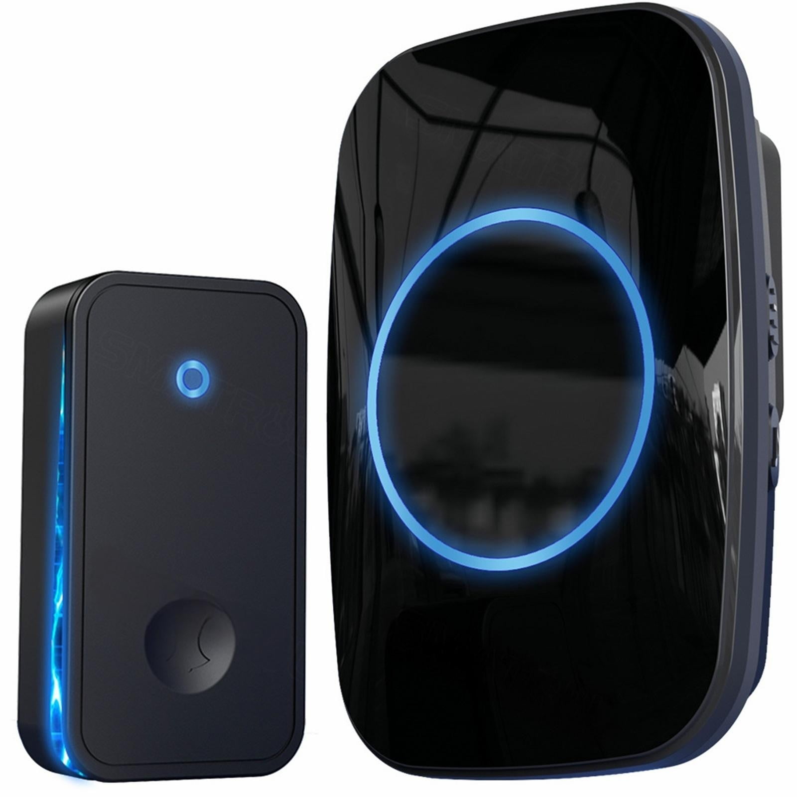 Clearance Hardware door stopper under $20,Self Powered Wireless Household Doorbell AC Musical Chime & Elderly Call (Battery ) 2PC