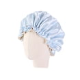 thumbnail image 4 of WHAMVOX Baby Sleeping Hats Satin Sleeping Hat for Shower Usage with Adjustable Fit 1Set, 4 of 8