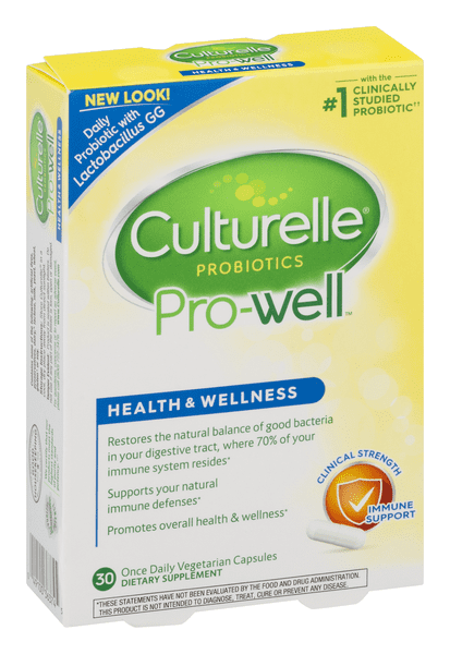 Culturelle Natural Health & Wellness Capsules 30 ea (Pack of 6)