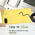 thumbnail image 6 of for Google Pixel 7A 2023 Case,Slim Liquid Silicone Rubber Shockproof Phone Cover with Wrist Strap Soft Anti-Scratch Microfiber Lining Protection Case for Google Pixel 7A 2022 (Yellow), 6 of 14