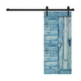 thumbnail image 3 of L Series 36in. X 84in. Worn Navy Finished DIY Solid Wood Sliding Barn Door With Hardware Kit - Assembly Required, 3 of 4