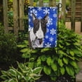 thumbnail image 2 of Carolines Treasures SC9603-FLAG-PARENT Bull Terrier Blue Snowflake Winter Flag  multicolor, 2 of 3