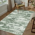 thumbnail image 5 of BERTHMEER 3'x5' Area Rugs for Bathroom Bedroom Entryway Kitchen Rugs Non Slip Washable Abstract Green Modern Rugs Dorm Office Contemporary Carpets, 5 of 7