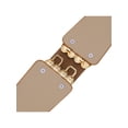 thumbnail image 3 of Cinturones elásticos anchos de strass para mujeres, banda de cintura gruesa para camisas de vestido, marrón, talla única, 3 of 6
