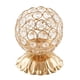 thumbnail image 5 of Candelabro de cristal esférico, candelabro para mesa de comedor o de centro de mesa dorado, 5 of 9