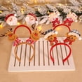 thumbnail image 3 of RV 4 Uds. Adornos navideños Vintage a cuadros anciano primavera pelo aro ambiente festivo decoraciones Navidad cabeza hebilla brillar Electrónica, 3 of 5