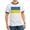 Black/White, variant on CafePress - Ukraine Flag T Shirt - 100% Cotton Ringed T-Shirt