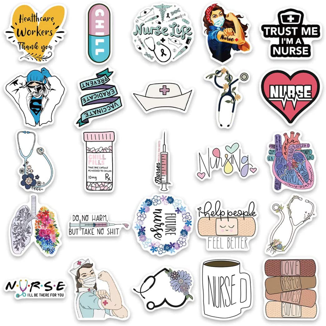 Nurse Stickers, Doctor Nursing School, Medical Healthcare Workers, Cool  Trendy Sticker, Decals For Yeti Cups - Yahoo Shopping
