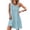 Sky Blue, variant on Womens Swimsuit Cover Up Hollow Out Crochet Coverups Sleeveless Beach Dress Tank Bikini Cover Ups - Knit Swimwear Mesh Bathing Suit Hollow Out Dress - Summer Vacation Travel Dress 2026 Black L