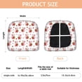 thumbnail image 3 of White Cow Strawberry Cow Pattern Seat Covers for Dining Room Chairs Set Of 4,Stretch Printed Washable Chair Seat Cover with Elastic Ties and Button,Removable Waterproof Couch Cushion Covers, 3 of 6