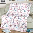 thumbnail image 1 of Butterfly Custom Name - Personalized Aunt Blanket, 1 of 7