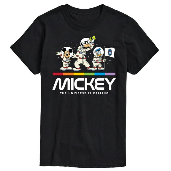 Mickey & Friends - The Universe Is Calling - Men's Short Sleeve Graphic T-Shirt
