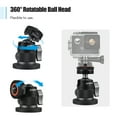 thumbnail image 3 of FlyFlise Mini Dual Use Ball Head Ballhead Adapter 1/4 Inch Screw & Cold Shoe, 3 of 8
