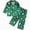 H122-Green, variant on TOWED22 Kids Christmas Pajamas Girls Button Down Shirt & Pants Cute Toddler Xmas Pajama Set Sleepwear,18-24 M