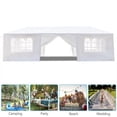 thumbnail image 3 of Yahaolhgd outdoor party tent 10 'x 30' 8 removable sidewalls waterproof White, 3 of 5