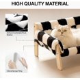 thumbnail image 4 of Cat Couch Bed, Pet Sofa for Indoor Cats Wooden Indoor Elevated Cat Beds with Removable Mattress Cover Suitable for Kitty, Puppy or Small Animal (Chessboard, Medium), 4 of 18
