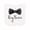 AA-White, variant on Inktastic Ring Bearer Black Bow Tie and Gold Wedding Ring Baby Terry Cloth Bib