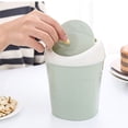 thumbnail image 4 of Mini Trash Can, Tiny Countertop Garbage Lint Bin Tiny Trash Can Table Top Trash Can Small Table Top Plastic Covered Waste Basket for Bathroom,Office,Kitchen,Desk,Coffee Table, 4 of 7
