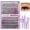 (MZ02)DIY Lash Extension Kit-D, variant on THINWAY DIY Individual Eyelash Extension Kit, Thick Volume Lash Clusters 40D+50D D Curvature, 280 Pieces Thin Band Cluster Lashes with Bond and Seal Tweezers