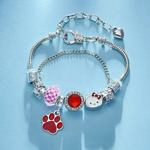 Nouveau Bracelet Hello Kitty Anime Sanrio dessin animé Couple accessoires de luxe Y2k fille mode Bracelet enfants cadeaux de vacances