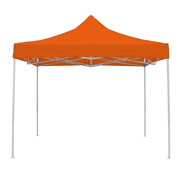 Ilios Innova | Toldo Plegable Naranja 2x2 Carpa para Exteriores Resistente al Clima, Impermeable, Estructura de Hierro y Tela Oxford 600D.