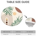 thumbnail image 6 of Boho Chic Floral Print Elastic Edge Tablecloth - Colorful Round Table Cover for Indoor Outdoor Use - Fits 52-56 Inch Tables, 6 of 7