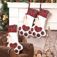 thumbnail image 1 of 2 medias navideñas colgantes con forma de pata grande para perro, para decoración navideña, 45,7 x 28,9 cm, 1 of 5