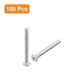 thumbnail image 3 of Unique Bargains M3x0.5x30mm 100 Pcs Vis Rondes Plates en Métal pour Machine d'Entraînement Phillips, 3 of 5