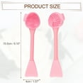 thumbnail image 4 of Unique Bargains Silicone Facial Cleansing Brush Multifunction Handheld Face Scrubber for Face Skincare Pink 6.10"x1.57", 4 of 7