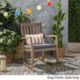 thumbnail image 2 of Noble House Montrose Outdoor Acacia Wood Rocking Chair in Gray, 2 of 8