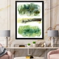 thumbnail image 3 of Designart 'Golden Green Abstract Clouds III' Modern Framed Art Print, 3 of 4