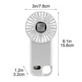 thumbnail image 4 of Sentmoon Handheld Fan Camping Fan Carabiner Ice Compress Handheld Fan90 SelfAdjustable USB Rechargeable Quiet Mini Fan with Ice Pack Portable ClipOn Fan for Hiking Camping, 4 of 8