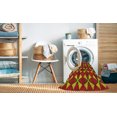thumbnail image 2 of Ahgly Tapis Rond Lavable en Machine Intérieur Transitionnel Rouge, 8 Pieds Rond, 2 of 7