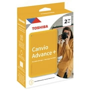 محرك الأقراص الصلبة الخارجي المحمول Toshiba Canvio Advance Plus بسعة 2 تيرابايت - عسل