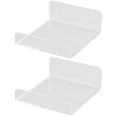 thumbnail image 1 of Shisuyan Hanging Wall Shelves Wall Shelf Transparent Plastic 2Set, 1 of 8