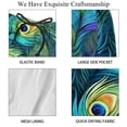 thumbnail image 4 of luoweisi Men's Beach Shorts Quick Dry Swim Trunks with Mesh Lining Peacock Feather XL, 4 of 5
