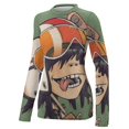 thumbnail image 4 of Gorillaz Women's Sunscreen Shirt Long Sleeve Workout Tops Crewneck Soft Comfy Tees Casual T-Shirt L, 4 of 7