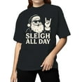 thumbnail image 2 of Santa Cool Sleigh All Day Women's T-shirt, 2 of 3