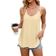 thumbnail image 2 of FJUCHAI Womens Tank Tops Crew Neck Suspenders Vest Tee Loose Tops Solid Color Causal Summer Sleeveless Shirts,Size S-XXL, 2 of 9