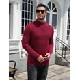 thumbnail image 6 of COOFANDY Men's Sweater Quarter Zip Pullover Casual Knit Cotton Long Sleeve Mock Neck Sweaters for Casual Outings Daily Work Business, 6 of 9