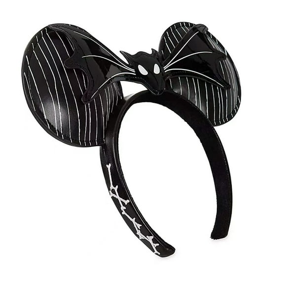 Fashion Minnie Ears Headband, Cartoon Black Bat Bow Hairband For Women Girls Christmas Birthday Gift New