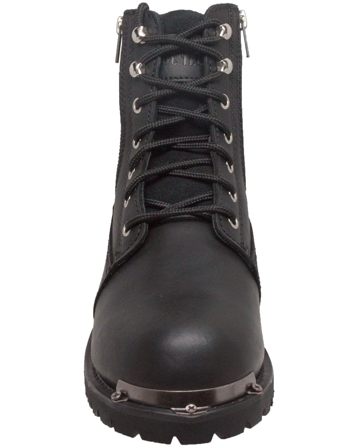 Hypard Men's 6" Reflective Double Zipper Biker Black Boot Size in 9.5, W - image 4 of 5