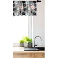 thumbnail image 3 of Ambesonne Floral Window Valance, Abstract Peony Blossoms Art, 54" X 12", Peach Pale Blue, 3 of 3