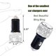 thumbnail image 2 of Cargador de coche dual USB, decoración de cristal hecha a mano compatible con decoración de coche de carga rápida compatible con teléfono, Pad Pro/air 2/mini, Samsung Gala Afortunado Sencillez, 2 of 5