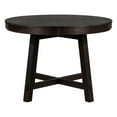 thumbnail image 5 of Colored Round Dining Table With Extendable Function, Flavor, 16" Leaf, Solid Wood, Seats 6, Adjustable 42 - 58 Table, 42" 58" Adjustable, Oak Veneer Top, Frame, 5 of 6