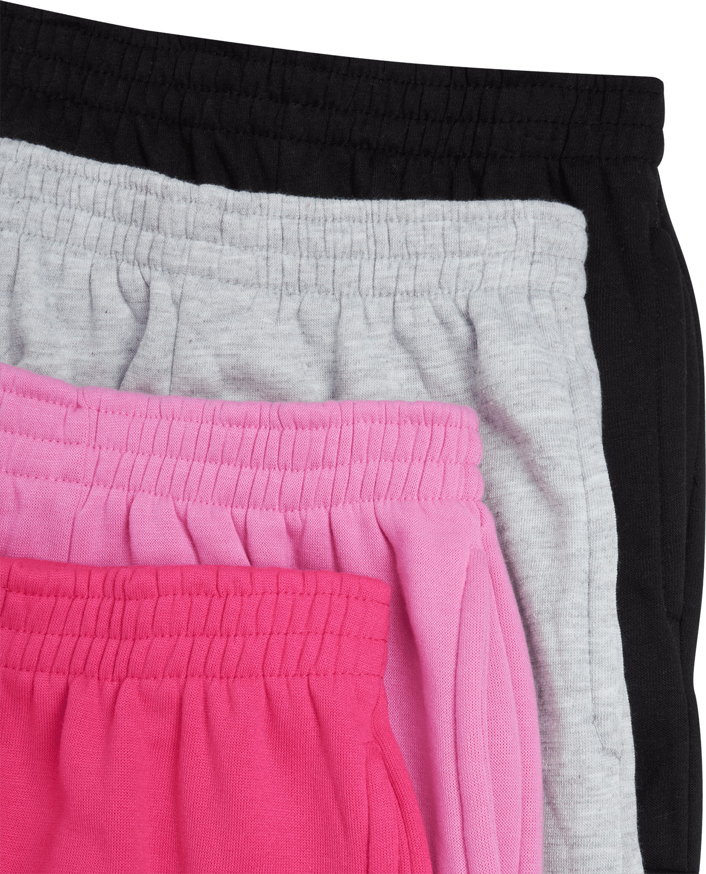 Real Love Girls Sweatpants Soft Lightweight Basic Fleece Cargo Jogpants, Joggers or Flares 4 Pack