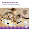 thumbnail image 4 of Catstages Bowl Track Scratcher Cat Ball Track Scratcher and Lougner, Multicolored, 4 of 8