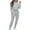 Gray, variant on Sweatsuits Women 2 Piece Outfit Long Sleeve Cropped Sweatshirt and Jogger Pants Tracksuit Crewneck Comfy Lounge Sets with Pockets