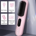 thumbnail image 3 of Navoby 2 En 1 Soldado, Cepillo Alaciador De Cabello, Plancha De Cabello, Pelo Calentado Que Endereza El Cepillo De Iones Negativos 30s Calentamiento RÁPIDO Plancha Recargable, 3 of 7