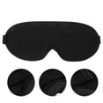 thumbnail image 3 of Shisuyan Black Memory Cotton Blindfold Elastic Band Design 1Pack, 3 of 8